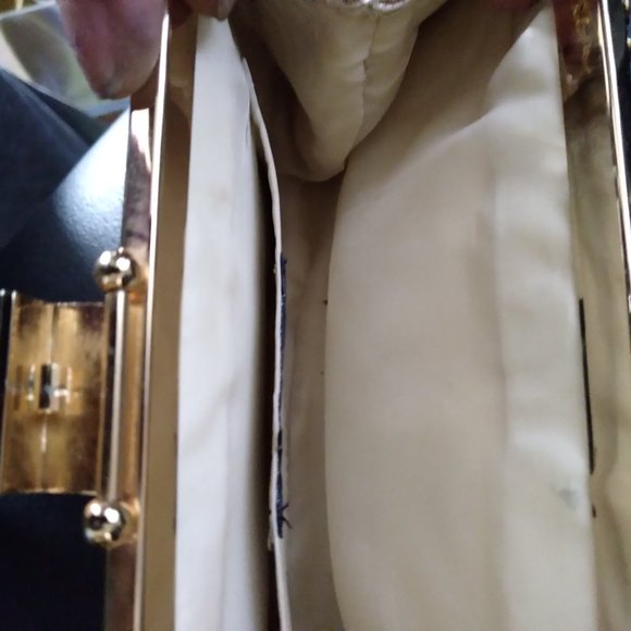 Gold Mini Shoulder Bag | 9"x5" - Picture 4 of 5